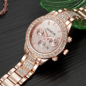 Ceas de dama Geneva Polimnia rose gold