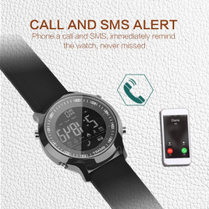 Ceas smartwatch RegalSmart Sport EX18-165 BT 4.0, Android, iOS, padometru, anti-lost, notificari, negru
