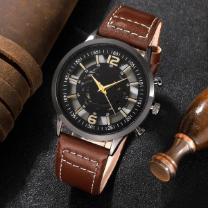 Set cadou cu ceas barbatesc Shaarms 8159 si patru bratari elegante