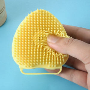 Perie de silicon cu dozator de sampon pentru spalat animale de companie