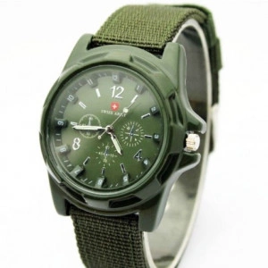 Ceas barbatesc Swiss Army green