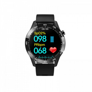 Ceas smartwatch F22L, ritm cardiac, nivel oxigen sange, padometru, iOS si Android, Bluetooth 4.0