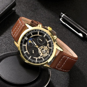Set cadou cu ceas barbatesc Shaarms HQ8159 si trei bratari elegante