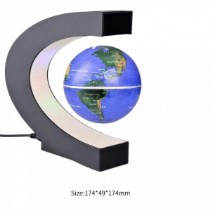 Glob pamantesc magnetic plutitor cu lumina LED