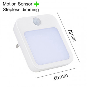 Lampa de veghe LED cu senzor de miscare si lumina calda, 1 W