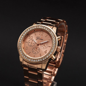 Ceas de dama Geneva Fides rose gold
