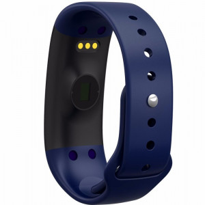 Bratara fitness smart RegalSmart H30-173 BT 4.0, monitorizare dinamica puls, Android, iOS, intrari apeluri,albastru