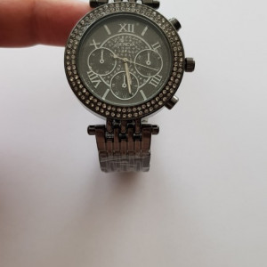 Ceas de dama Geneva crystal roman black