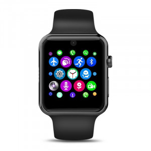Ceas smartwatch RegalSmart DM09-189 BT 4.0, voice interaction,cartela SIM, 1,54 HD touchscreen, notificari, anti-lost, g-senzor, pedometru, negru