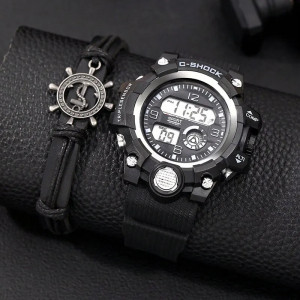 Set cadou cu ceas barbatesc C-Shock ZH11149BDLV si o bratara cu Timona