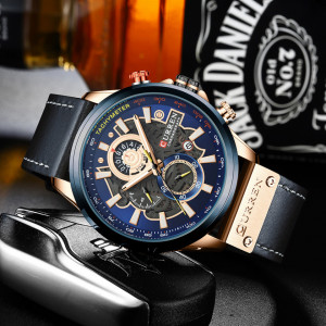 Ceas barbatesc Curren 8380 Cronograph Blue Sky
