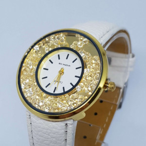 Ceas de dama Geneva Crystal alb
