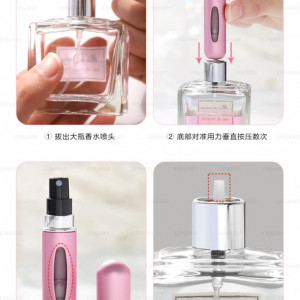 Sticluta reincarcabila de parfum cu atomizor