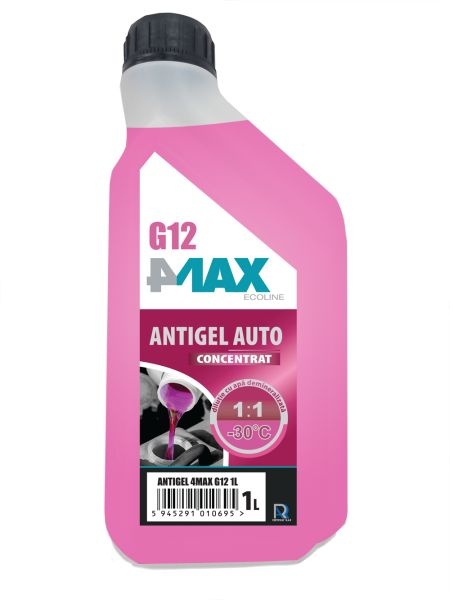 Antgiel (tip de refrigerant G12/G30) (1x1L, 1KG), fara silicati, rosu, contine: mono-etilenglicolului