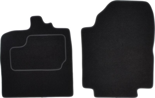 Covoras podea cauciuc MAMMOOTH Velours, 2 buc, fata, set, culoare negru, potrivit SMART FORTWO 01.07-, Coupe