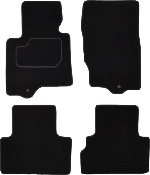 Covoras podea cauciuc MAMMOOTH Velours, 4 buc, fata/spate, set, culoare negru, potrivit INFINITI FX 01.03-12.08, Off-road / SUV