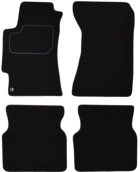 Covoras podea cauciuc MAMMOOTH Velours, 4 buc, fata/spate, set, culoare negru, potrivit SUBARU IMPREZA 12.00-06.09, Saloon, 4-door