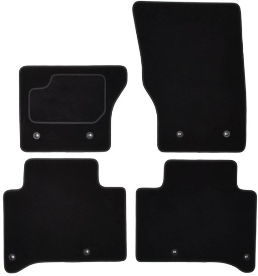 Covoras podea cauciuc MAMMOOTH Velours, set, culoare negru, potrivit LAND ROVER RANGE ROVER SPORT II 04.13-03.22, Off-road / SUV