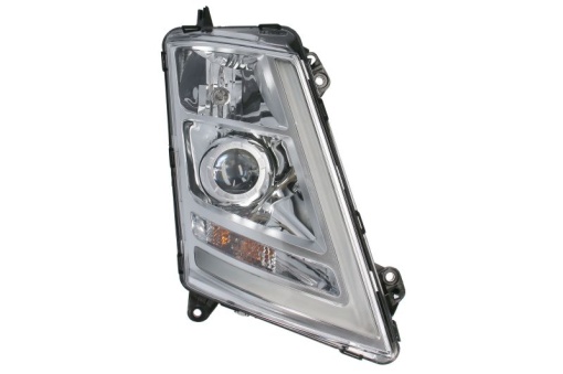 Far dreapta (D1S/H1/LED/PY21W, manual, culoare insert: crom platinat, culoare indicator: transparent) potrivit VOLVO FH II 01.12-