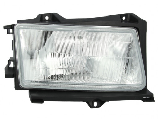 Far Dreapta (H4/W5W, electric, fara motoras, culoare insertie: cromat) potrivit CITROEN JUMPY I; FIAT SCUDO; PEUGEOT EXPERT 01.96-12.03
