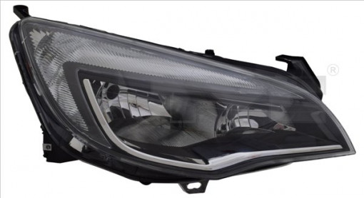 Far Dreapta (H7/H7/W21, electric, cu motor, culoare insertie: cromat/negru) potrivit OPEL ASTRA J, ASTRA J GTC -06.15
