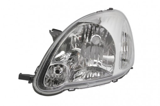 Far stanga (H4, electric, fundal cromat) TOYOTA YARIS 2003-2005