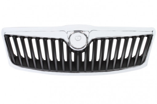 Grila radiator (crom/negru, TÜV) potrivit SKODA OCTAVIA II 1.2-2.0D 02.04-06.13 -11.12