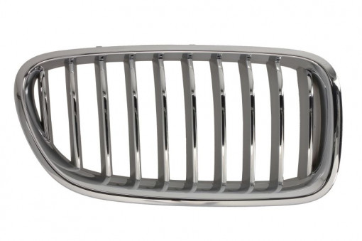 Grila radiator Dreapta crom/titan potrivit BMW Seria 5 F10, 5 F11 1.6-4.4 2009-2017
