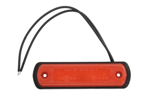Lumina delimitare stanga/dreapta, rosu, LED, inaltime 31mm; latime 110mm; adancime 13mm lungime cablu 220mm, 12/24V (tip: neon)