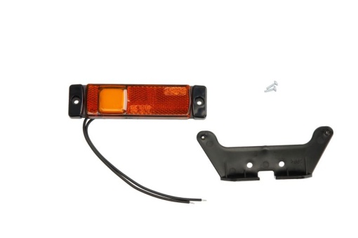 Lumini clarificare stanga/dreapta; SLIM, portocaliu, LED, inaltime 32mm; latime 130mm; adancime 12,5mm, în relief, lungime cablu 210mm, cu cuier, 12/24V (tip: neon, SLIM)