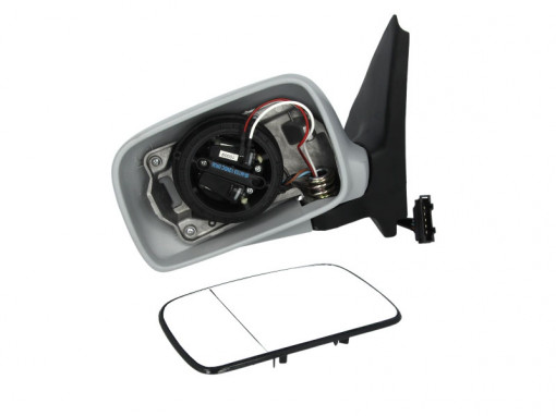 Oglinda stanga VW POLO varianta CLASSIC/KOMBI intre 1995-2001 electrica, incalzita, asferica, cu carcasa