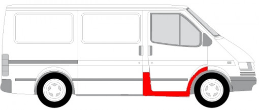Prag lateral dreapta FORD TRANSIT intre 1991-2000