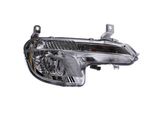 Proiector ceata Dreapta (H8/PY21W, cu DRL; cu lumini curbe) potrivit PEUGEOT 508 I 11.10-