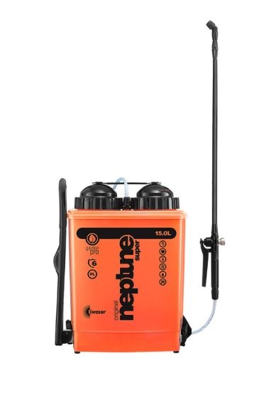Pulverizator pompa rucsac Neptun Super cu pompa 15 l, 4,3 kg, pentru plastic, destinat pentru: pentru pesticide, pt desinfectant, agent de rotectie a plantelor; deratizare; dezinfectare, pompa de stropit