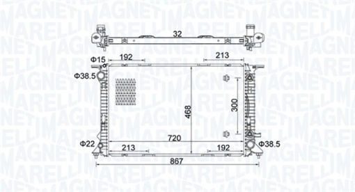 Radiator motor (Automat) potrivit AUDI A4 ALLROAD B8, A4 B8, A4 B9, A5, A6 ALLROAD C7, A6 C7, A7, Q5 2.7D-3.2