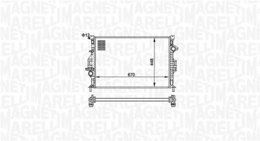 Radiator motor (Manual) potrivit VOLVO S60 II, S80 II, V60 I, V70 III; FORD C-MAX II, FOCUS III, GALAXY II, GRAND C-MAX, KUGA I, KUGA II, S-MAX 1.6-2.0D
