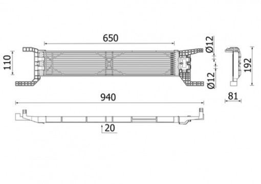 Radiator ulei potrivit FIAT DUCATO 2.3D 05.19-