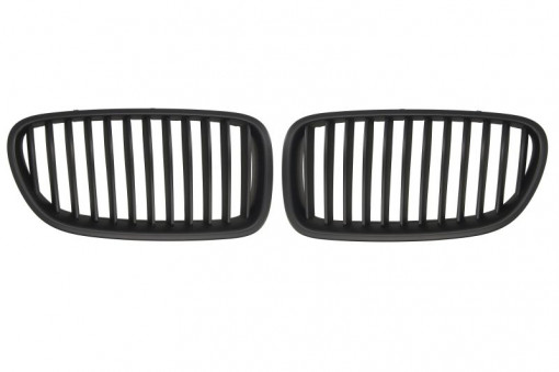 Set grile radiator negru potrivit BMW Seria 5 F10, 5 F11 2.0-4.4 06.09-02.17 2009-2013