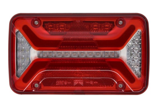 Stop spate dreapta MULTILED III (LED, 12/24V, cu intermitent, cu far de ceata, marsarier, cu stop, lumina de parcare, reflector triunghiular, conector: 2x ASS2 2PIN/ASS2 7PIN) potrivit ADR