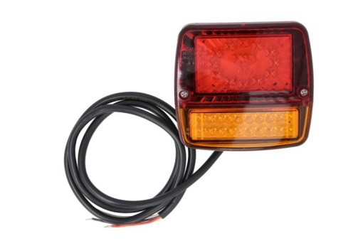 Stop spate stanga/dreapta (LED, 12/24V, cu intermitent, cu stop, lumina de parcare, fara proiector, lungime cablu: 1m, numar conexiuni: 4)