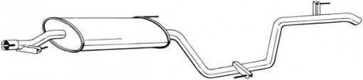 Toba finala esapament potrivit MERCEDES V (638/2), VITO (W638) 2.2D 02.99-07.03