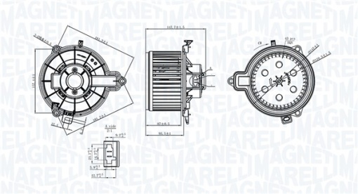 Ventilator habitaclu potrivit IVECO DAILY IV, DAILY V 2.3D/3.0CNG/3.0D 05.06-02.14