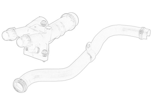 Carcasa termostat potrivit OPEL ASTRA J, ASTRA J GTC, ASTRA K, CASCADA, INSIGNIA A, INSIGNIA A COUNTRY, INSIGNIA B, INSIGNIA B GRAND SPORT, ZAFIRA C 1.6 06.12-
