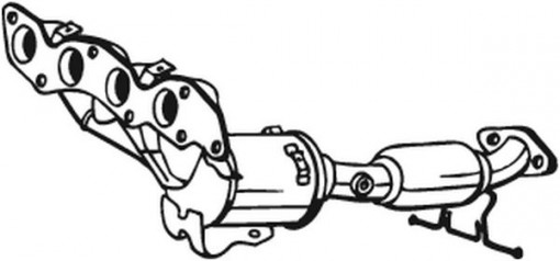 Catalizator potrivit VOLVO C30, S40 II, V50; FORD C-MAX, FOCUS C-MAX, FOCUS II 1.4/1.6/1.6LPG 10.03-12.12