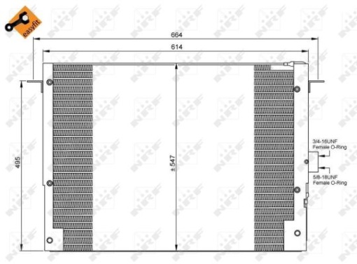 Condensator climatizare Land Rover Range Rover al II-lea (LP) 2.5 D