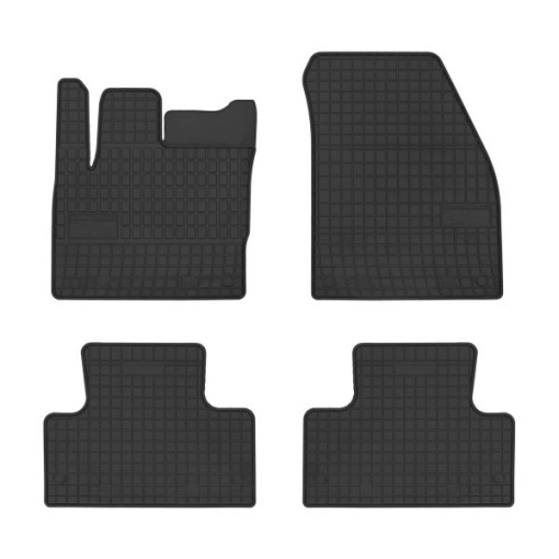Covoras podea cauciuc FROGUM Rubber, 4 buc BASIC, fata/spate, set, culoare negru, potrivit LAND ROVER RANGE ROVER EVOQUE 06.11-12.19, SUV