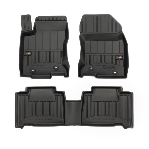 Covoras podea cauciuc FROGUM TPE, 3 buc proLine 3D, fata/spate, set, culoare negru, potrivit LEXUS NX 07.14-, Crossover