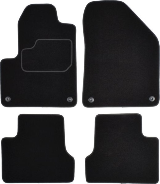 Covoras podea cauciuc MAMMOOTH Velours, 4 buc, fata/spate, set, culoare negru, potrivit JEEP CHEROKEE 11.13-, Off-road / SUV