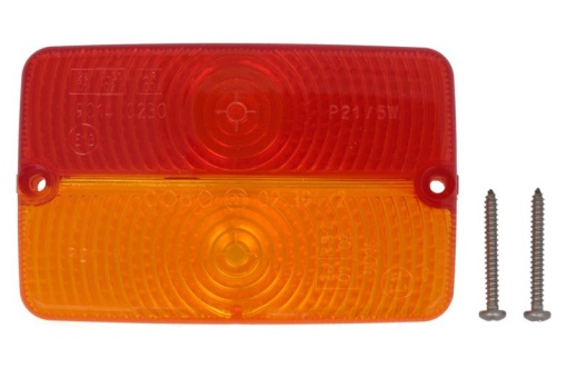 Dispersor stop stanga/dreapta (portocaliu/rosu, cu intermitent, lumina de parcare) potrivit DEUTZ FAHR 3.30 F, 3.30 V, 3.50 F, 3.50 S, 3.70 F, 3.90 F, 3.90 S, 100, 110, 120, 135 MK2, 135 MK3, 150, 160 MK2, 160 MK3