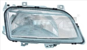 Far stanga (H4, electric, cu motoras, fundal argintiu) SEAT ALHAMBRA VW SHARAN